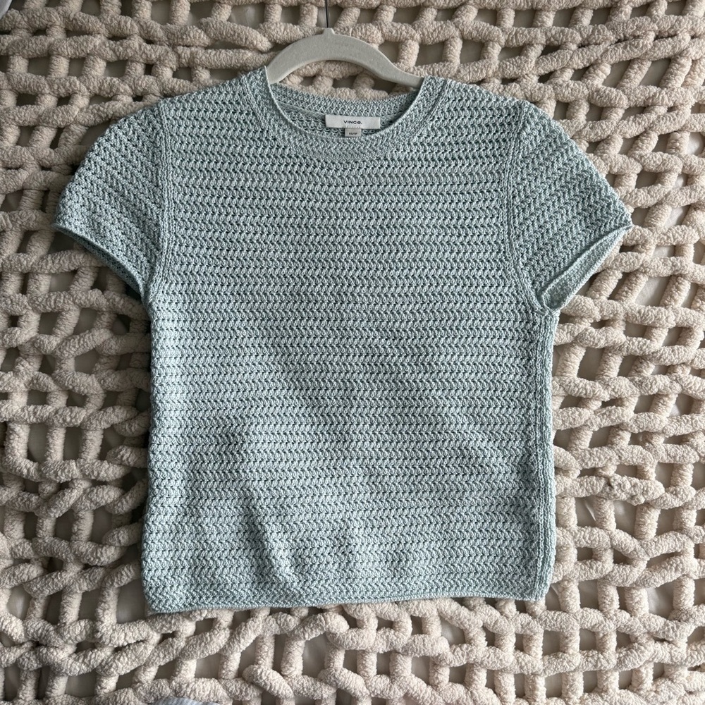 Vince crochet cotton tee